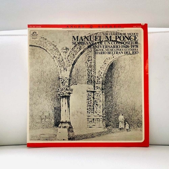 LP Mario Beltran Del Rio - Manuel M. Ponce Musica Para Guitarra Vinyl Record